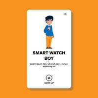 smart watch boy vector