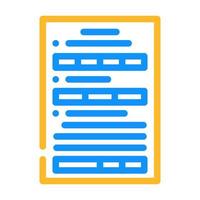 form paper document color icon vector illustration