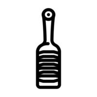 stainless steel microplane kitchen cookware line icon vector illustration