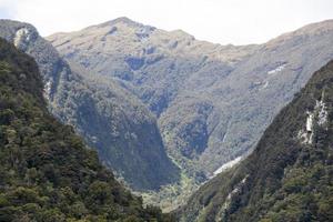 Fiordland nacional parque verde Valle foto