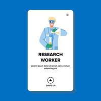 investigación trabajador vector