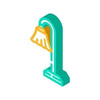 electric torchiere home accessory isometric icon vector illustration