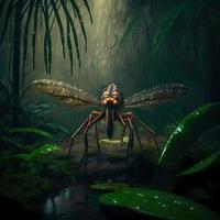 Mosquito. AI Generated photo