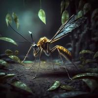 Mosquito. AI Generated photo