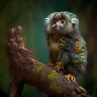 Marmoset Monkey Habitats. photo