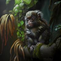 Marmoset Monkey Habitats. photo