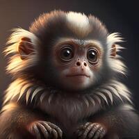 Marmoset Monkey Habitats. photo