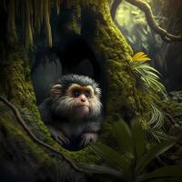 Marmoset Monkey Habitats. photo