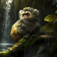Marmoset Monkey Habitats. photo