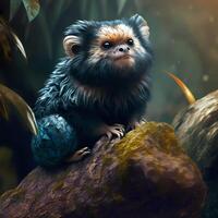 Marmoset Monkey Habitats. photo