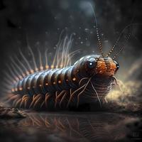 Kelabang Centipede. AI Generated photo