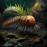 Kelabang Centipede. AI Generated photo