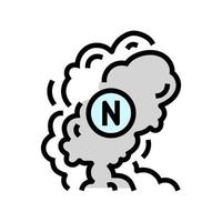 smoke nicotine tobacco color icon vector illustration