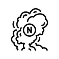 smoke nicotine tobacco line icon vector illustration