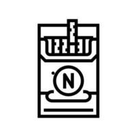 cigarette nicotine line icon vector illustration