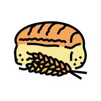 bread wheat ears color icon vector illustration