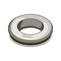 fastener grommet ring cartoon vector illustration