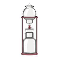 food ice drip coffee cartoon vector illustration