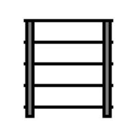 storage rack garage tool color icon vector illustration