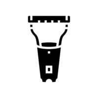 bulbo plantador jardín herramienta glifo icono vector ilustración