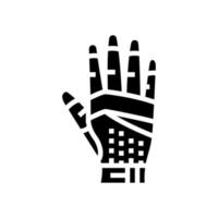 work gloves garage tool glyph icon vector illustration