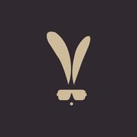 Creative and modern rabbit logo design vector