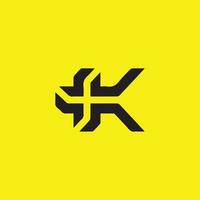 Luxury and modern K letter logo design vector