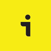 Creative and modern I letter logo design vector