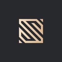 creativo y lujo sk letra logo diseño vector