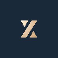 Luxury and modern X logo design vector