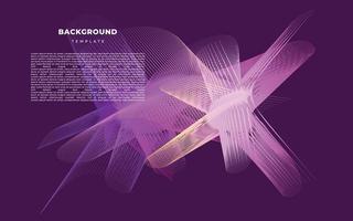 Abstract lines background template copy space for banner or landing page vector