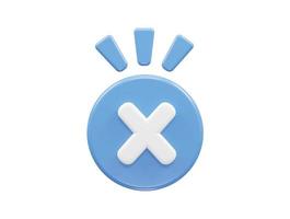 Block icon 3d rendering vector illustration element