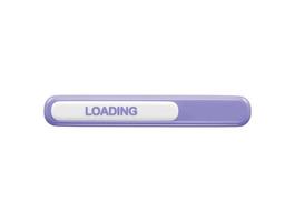 Loading icon 3d rendering vector illustration