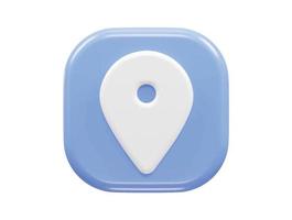 3d rendering location icon vector