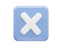 Block icon 3d rendering vector illustration element