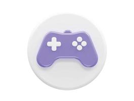 Joystick icon 3d rendering illustration vector