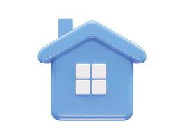 Home icon rendering 3d vector illustration