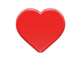 Love vector 3d rendering heart icon