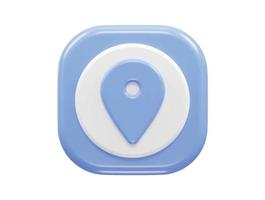 3d rendering location icon vector
