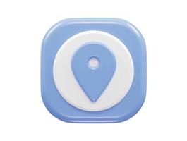 3d rendering location icon vector