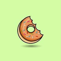 Donuts Illustrations Premium Hi-Quality Design. Yummy delicious Cartoon Cafe Pink Happy Birthday Donuts Hi-Quality Minimal Holiday Food Vector Element Icon.