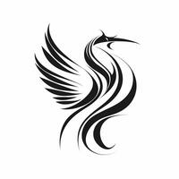 Phoenix Black And White Logo. photo