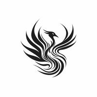 Phoenix Black And White Logo. photo