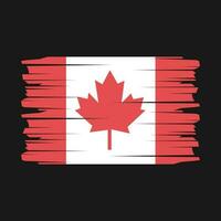 vector de pincel de bandera de canadá