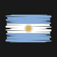 vector de pincel de bandera argentina