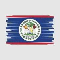 vector de pincel de bandera de belice