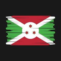 vector de pincel de bandera de burundi