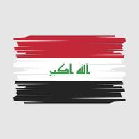 Iraq Flag Brush Vector