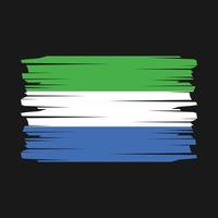 Sierra Leone Flag Brush Vector