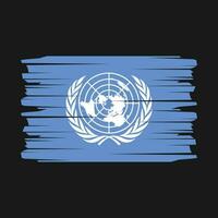 United Nations Flag Brush Vector